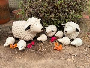 OBJET DÉCORATIF ABSTRAIT EN CÉRAMIQUE SCULPTURE ORNEMENTS ET STATUES JARDIN CÉRAMIQUE CHOUETTE POULET CANARD DÉCORATION ANIMALE - Product Image 3