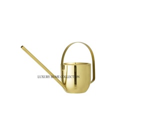 Bidon d'eau minimaliste en métal avec une finition polie dorée brillante et une esthétique de maison contemporaine à bas prix - Product Image 2