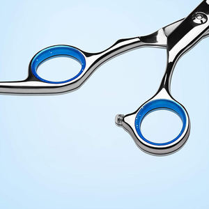 Ciseaux de coiffure de qualité supérieure finition polonais acier inoxydable lame tranchante Salon ciseaux de coupe de cheveux avec anneau en caoutchouc - Product Image 5
