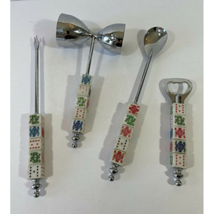 Ensemble d'outils de bar les plus vendus avec support en bois Argenterie en métal en acier inoxydable de qualité supérieure idéale pour les mariages et les événements - Product Image 6