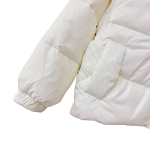 2025 chaqueta cálida con capucha de invierno para niños y niñas a prueba de viento con cremallera Puffer prendas de vestir exteriores cuello alto estilo de calle patrón decorado - Product Image 3