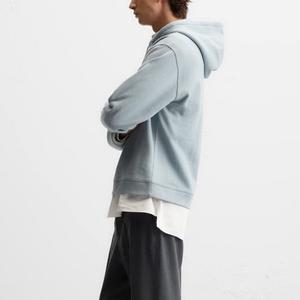 เสื้อฮู้ดดี้ผู้ชายไซส์ใหญ่ ทรงหลวม ผ้าคอตตอน 100% หนานุ่ม เป็นมิตรกับสิ่งแวดล้อม สำหรับฤดูหนาว รับสกรีนโลโก้ เสื้อฮู้ดดี้แบบสวมหัวสำหรับเล่นกีฬา - Product Image 3