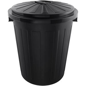 Contenitore per rifiuti multiuso con coperchio bloccabile, Extra large, Plastica resistente (PP), 50 l, Opaco, Grafite - Product Image 1
