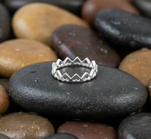 925 Sterling <b>Silver</b> Heart Engagement <b>Ring</b> Classic <b>Boho</b> Eternity Design Women's Wedding & Party <b>Ring</b> - Product Image 5