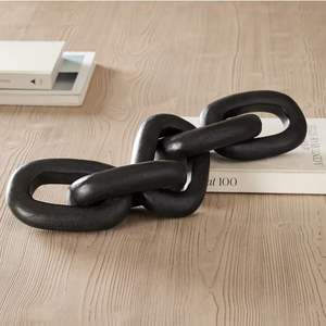 Chaîne en marbre blanc faite à la main TCE, design sculpté Art Déco, décoration d'intérieur, sculpture, Ramadan, anniversaire, Diwali, luxe - Product Image 1