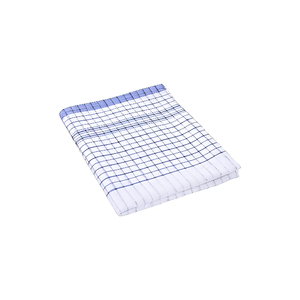 Serviettes de cuisine en coton à carreaux bleu clair et blanc, 100% certifiées GOTS pour la qualité et la durabilité, tissées rectangulaires, lavables en machine - Product Image 6