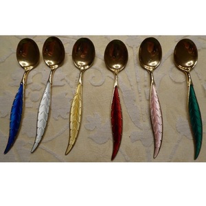 ชุดเครื่องใช้บนโต๊ะอาหารทำจากสแตนเลสชุดเครื่องใช้บนโต๊ะอาหารดีไซน์เป็นโลหะทั้งหมดชุดเครื่องใช้บนโต๊ะอาหารเคลือบเงา - Product Image 1