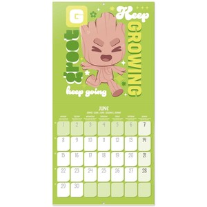Calendrier mural et de table Marvel 2026 I Am Groot, calendrier de bureau personnalisé imprimé sur papier, comprenant une affiche - Product Image 3