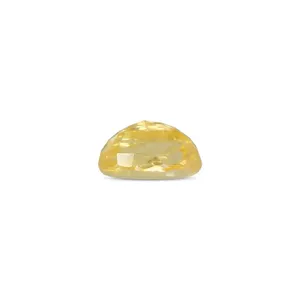 Saphir Jaune Naturel de 3,2 Carats (Pukhraj) - Pierre Précieuse Facettée Taille Émeraude - Product Image 2