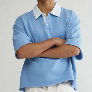 Polo de sécurité à logo réfléchissant Polo de sécurité en coton coupe classique Polos de sécurité T-shirt de travail Polos décontractés personnalisés - Product Image 3