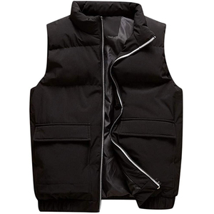 Venta al por mayor de los hombres sin mangas Puffer chaleco abajo chaqueta de MATERIAL PERSONALIZADO chaquetas de invierno prendas de vestir exteriores ligero transpirable cálido abrigo - Product Image 5