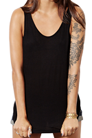 Camiseta sin mangas de algodón 100% para mujer, diseño personalizado, decoración de encaje, patrón liso, logotipo frontal, venta al por mayor de fábrica, servicio OEM