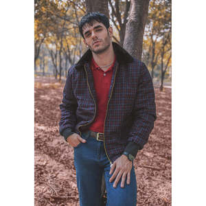 PEAKY Luxury Vintage <b>Trucker</b> <b>Jacket</b> Winter Warm Fur Collar Water Proof Zippered High Leather XS Street Wear Hooded Pattern - Product Image 1
