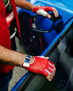 Guantes de Conducción Unisex de Piel de Cordero Genuina Roja Clásica de Último Diseño, Suaves, Transpirables y Cómodos de Alta Calidad - Product Image 3