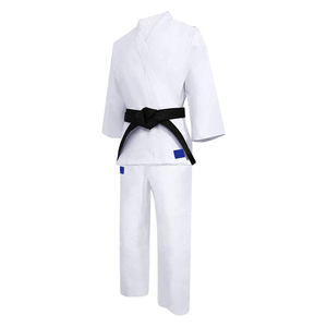 热销专业男士空手道制服纯色武术套装定制Logo直销厂家柔道制服 - Product Image 4