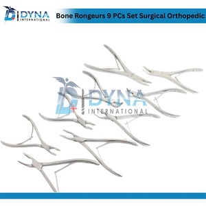 Kit de Rongeurs Manuales de Alta Calidad de 9 Piezas, Instrumentos Quirúrgicos Ortopédicos de Acero Inoxidable Clase I con Certificación CE - Product Image 1