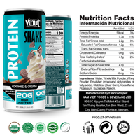 Shake protéiné 330 ml saveur fraise, boisson énergétique sans sucre, OEM ODM, marque privée, fabricant de boissons au Vietnam