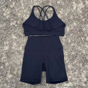 ชุดครอปเอวสูงสำหรับผู้หญิงชุดครอปเอวสูงและเลกกิ้งออกกำลังกายชุดเล่นโยคะกันยูวีระบายอากาศได้พร้อมบราออกกำลังกาย - Product Image 5