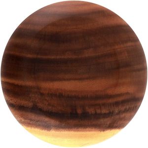 Ensaladera redonda hecha a mano de madera de acacia, plato de cocina para servir para mezclar y servir comidas - Product Image 3