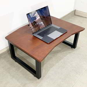 โต๊ะนั่งพื้นไม้ยางพาราขนาด 80x60 ซม. ขาพับได้ รุ่น IDE68003 ดีไซน์พับเก็บได้สะดวก - Product Image 5