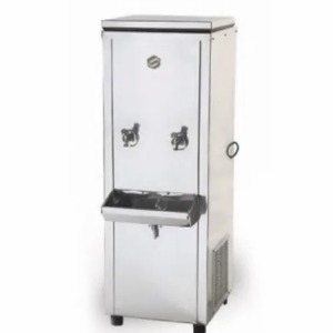 Enfriador de Agua Comercial de Acero Inoxidable de 2 Grifos, Independiente, para Exteriores, Dispensador de Bebidas Frías, Oficina, Conexión Directa a la Tubería, Bebedero - Product Image 1