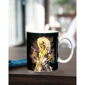 Iron Maiden Novelty Mug Handmade 600ml Ceramic Stainless Steel Cup Hot Thermal <b>for</b> <b>Presents</b> Halloween Cartoon Gift <b>Box</b> - Product Image 3