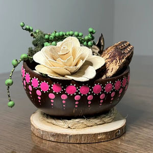 Tazón de Cáscara de Coco Hecho a Mano de Estilo Orgánico, Tazón Natural Ecológico para Cocina, Comedor, Servir y Decoración del Hogar - Product Image 1