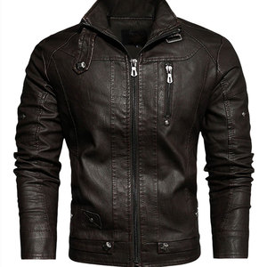 Veste en cuir véritable unisexe Design minimaliste Marque privée OEM Logo personnalisé - Product Image 2