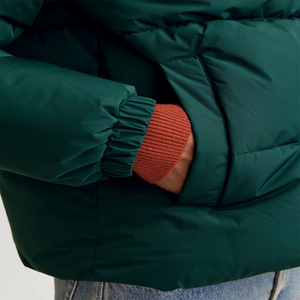 Veste matelassée en duvet pour hommes, surdimensionnée et compressible de haute qualité, streetwear décontracté bombardier vente en gros de logo personnalisé - Product Image 4