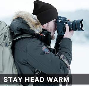 Por encargo en Pakistán Venta al por mayor de invierno Gorros Sombrero Precio barato Diseño liso de alta calidad de invierno Unisex Beanie Cap - Product Image 5