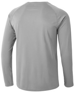 Camiseta de manga larga de algodón 100% más vendida, camisetas holgadas con botones y cuello redondo, camisetas lisas de manga larga - Product Image 5