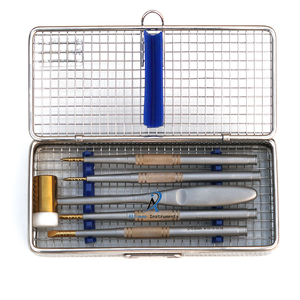 Ciseaux de crête dentaire avec ensemble d'instruments de fractionnement des os maillet outils d'implant chirurgical outils de chirurgie buccale en acier inoxydable - Product Image 4