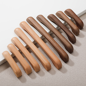 Manija de puerta de madera Manija de puerta de armario Fábrica Muebles personalizados Manija de estilo de gabinete - Product Image 5