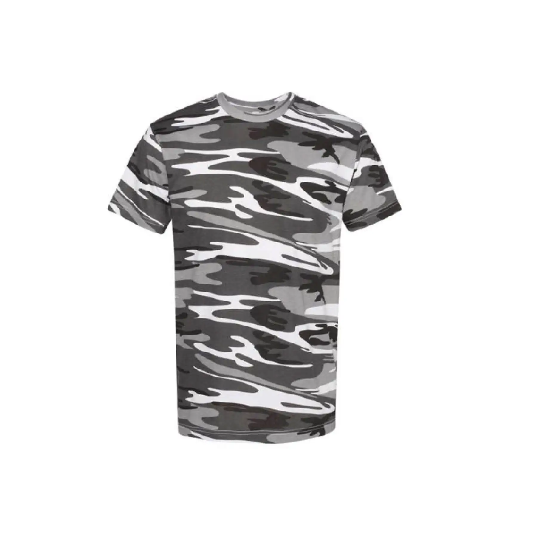 Gris personnalisé impression complète de haute qualité en gros à prix réduit vêtements décontractés pour hommes t-shirt pour hommes t-shirts courts et à col rond