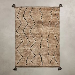 Wholesale Nordic Style 100% Jute <b>Black</b> and White Tassel Woven Tufted <b>Rug</b> Carpet for Home Living Room and Prayer Door Mats - Product Image 5