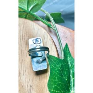 Anillo Ajustable Tia Long con Turquesa Azul Dahlia y Bisel de Plata de Ley Chapado en Oro Rosa, Elegante Idea de Regalo - Product Image 6