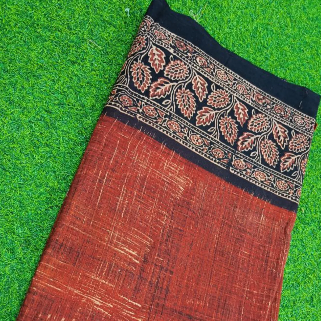 Tela batik de cepillo manual para confección de vestidos, tela de algodón cortada a medida