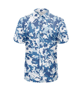 Chemise boutonnée à manches courtes pour hommes Chemise de voyage légère évacuant l'humidité OEM du Vietnam - Product Image 6