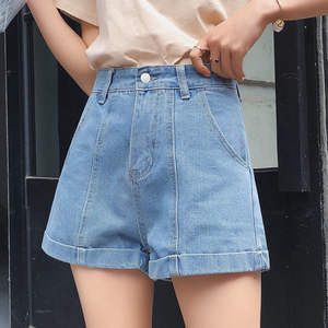 New Fashion Custom Made Women's Denim Shorts in Top Quality Summer Wear Quick Dry Breathable <b>Soft</b> Customized Denim Shorts - Product Image 2