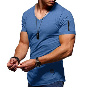 Nouveaux hommes t-shirts décontractés 100% coton vêtements d'été à manches courtes slim fit t-shirts - Product Image 4