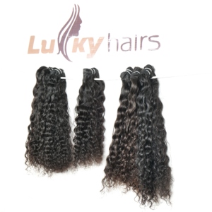 ผมเวอร์จินแท้จากเวียดนามและอินเดีย แบบรีมี่ สีธรรมชาติ ลอนธรรมชาติ สำหรับต่อผมแบบทอ ด้วยเครื่องจักรแบบดับเบิ้ลเวฟท์ - Product Image 3