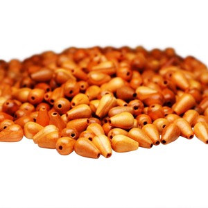 Cuentas de Madera Redondeadas de 25 mm, Cuentas de Madera de Colores y Formas Personalizadas, Producto Indio Hecho a Mano - Product Image 1