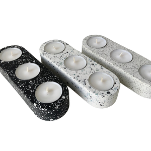 หินอ่อนธรรมชาติทำสง่างามได้รับการออกแบบตกแต่งเชิงเทียนรูปทรงกลมหรูหราเชิงเทียนสำหรับตกแต่งภายใน - Product Image 6