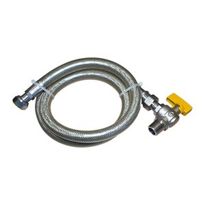 Kit de Tubería de Gas Flexible sin Costuras, Serie 300, Acero Inoxidable con Acabado 2B, Válvula de Seguridad, Certificación EN 14800, para Estufa y Calentador de Agua - Product Image 5