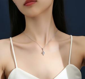 Collar con Colgante de Moissanita de 0.50 CT, Plata de Ley, Elegante, Joyería Fina de Moda, Personalizado para Bodas, Black Pearl Jewels - Product Image 6