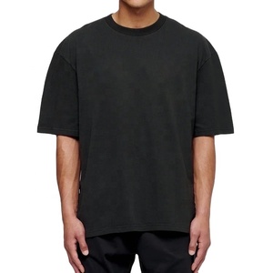 OEM logotipo personalizado 100% algodón de alta calidad Unisex Oversize camiseta ropa de calle 3D gráfico impreso cuello redondo manga corta hombres largos - Product Image 1