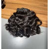 Harga pabrik grosir bundel rambut manusia mentah berenda gelombang Kinky India yang tidak diproses dari India
