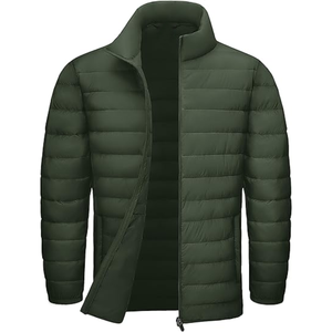 Nouvelles vestes matelassées pour hommes, modèle 2026, qualité professionnelle, design tendance, col montant en toile, logo frontal, matelassage épais - Product Image 6