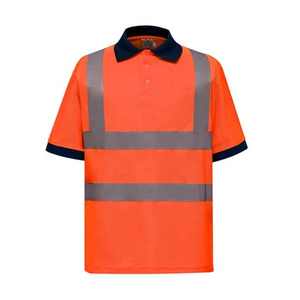 2025 nouveau Design coloré salut Visible à manches courtes hommes vêtements de travail réfléchissant Polo du Pakistan usine vêtements de sécurité - Product Image 4