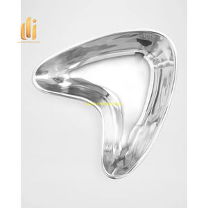 Bol décoratif abstrait moderne en métal forme de rein centre de table de luxe bol de service à fruits et noix décor à la maison minimaliste - Product Image 2